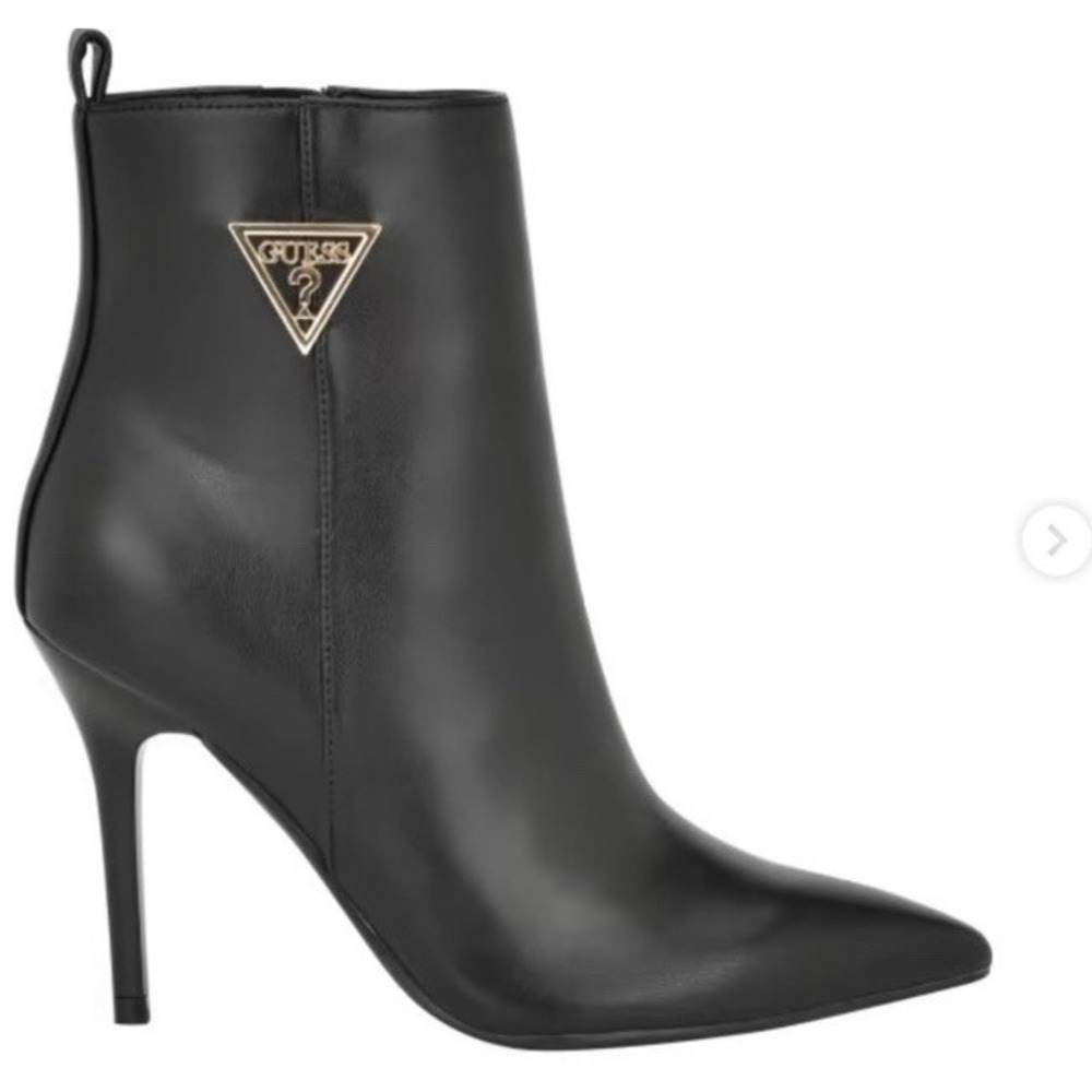 Guess Women's Fanya Still shot Ankle Boot Booties Black 6